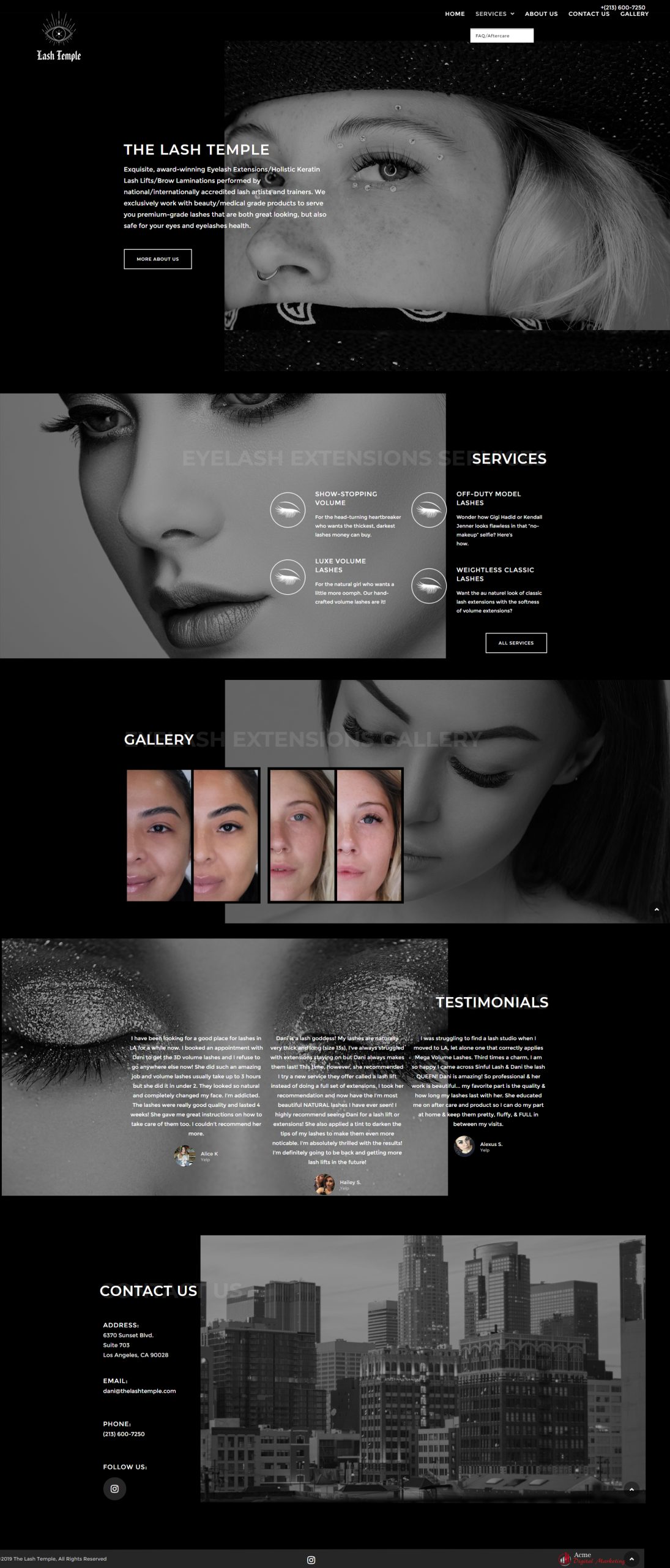 Web Design for Eyelash Extensions