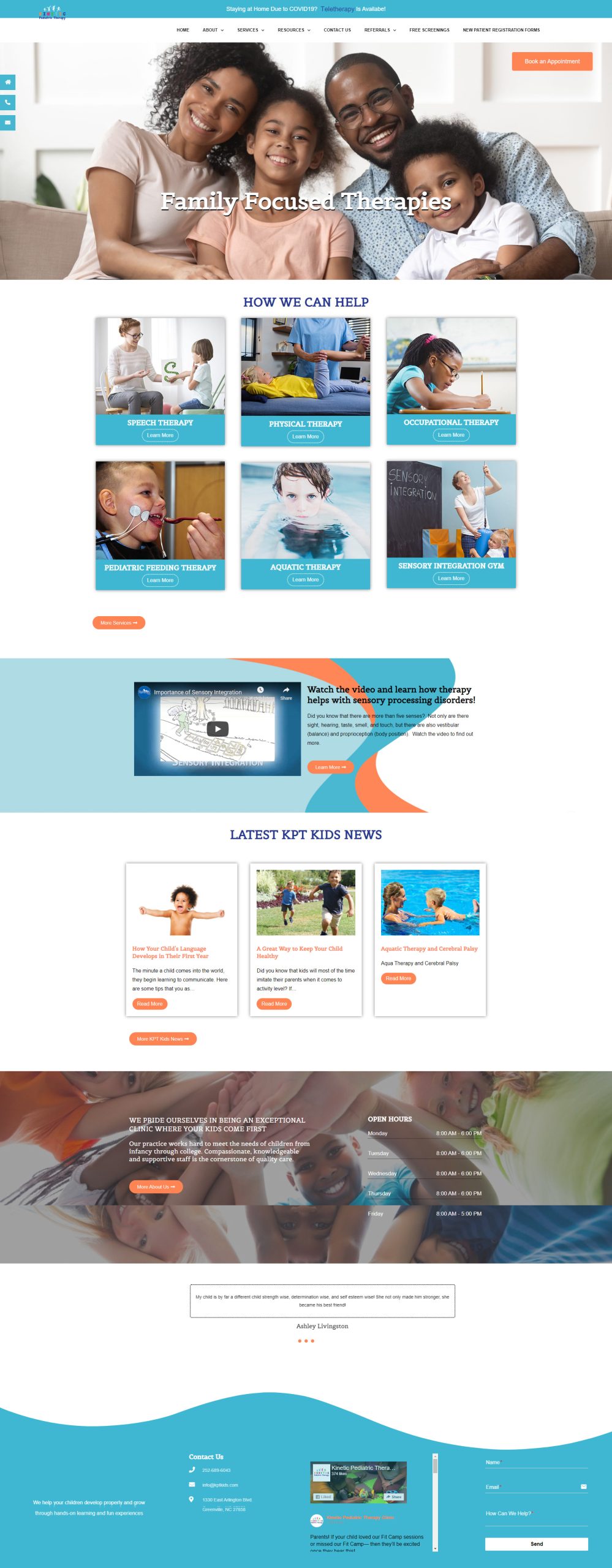 Web Design for Pediatric Doctor