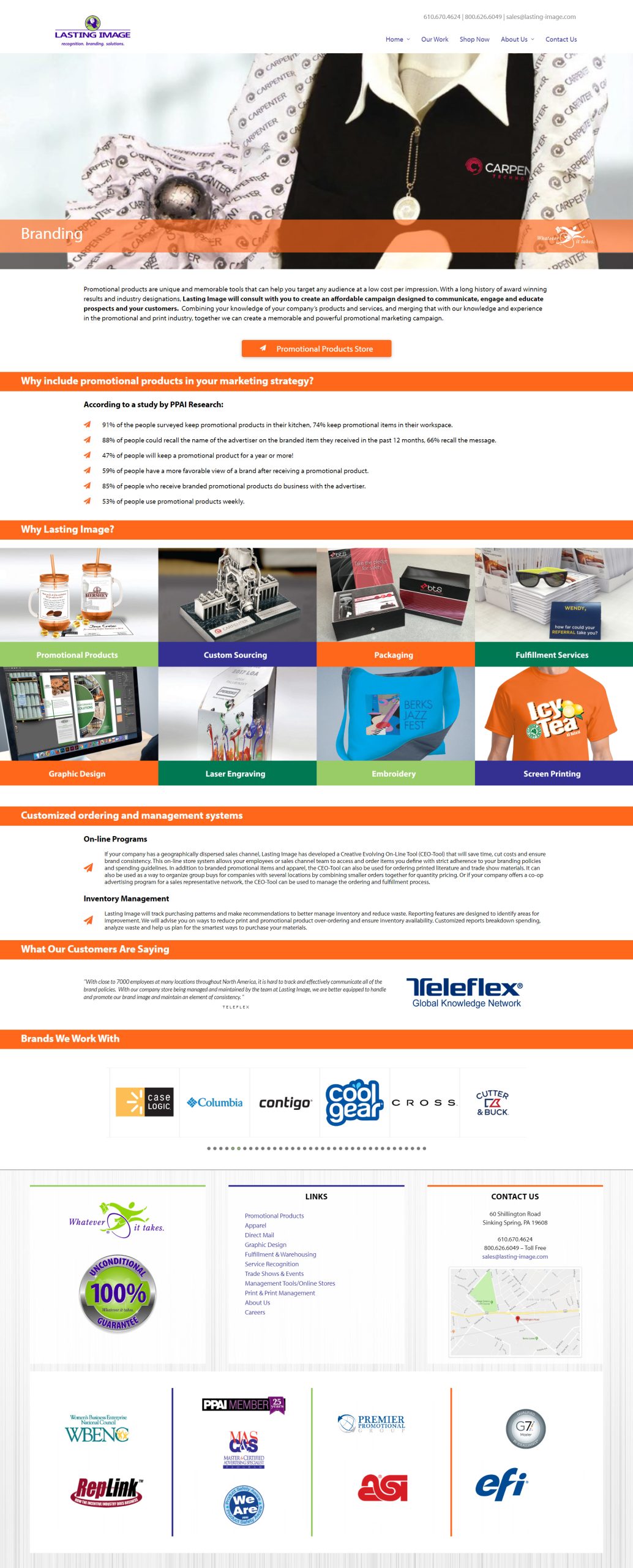 ecommerce web design promotional products
