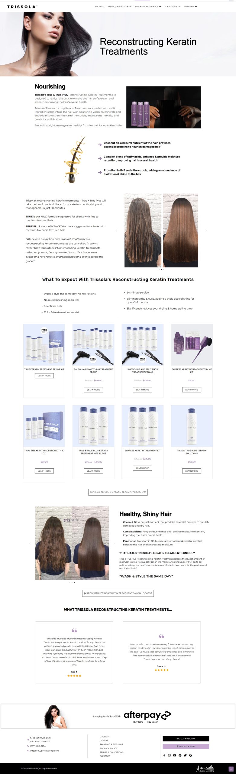eCommerce Web Design for Beauty Products